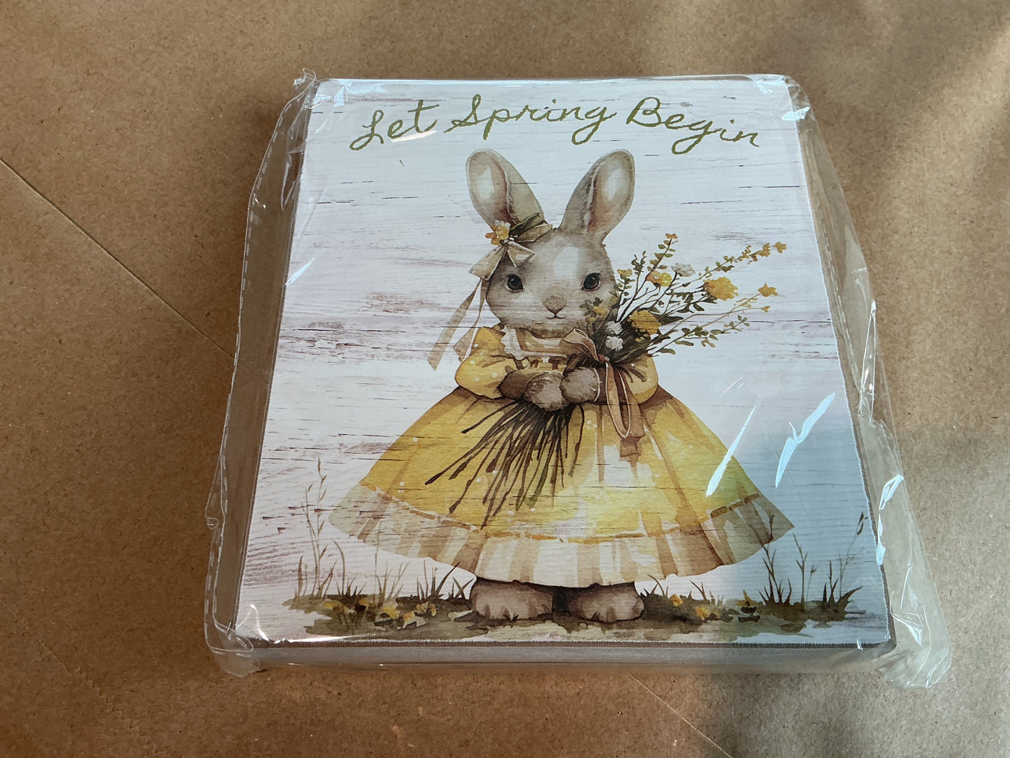 Let Spring Begin Bunny Block