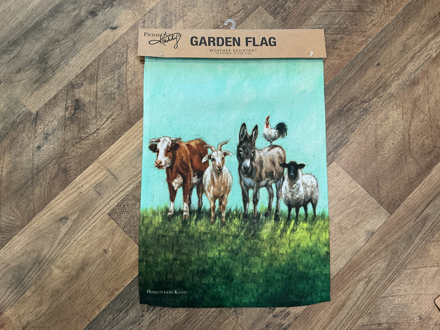 Animal Family Garden Flag