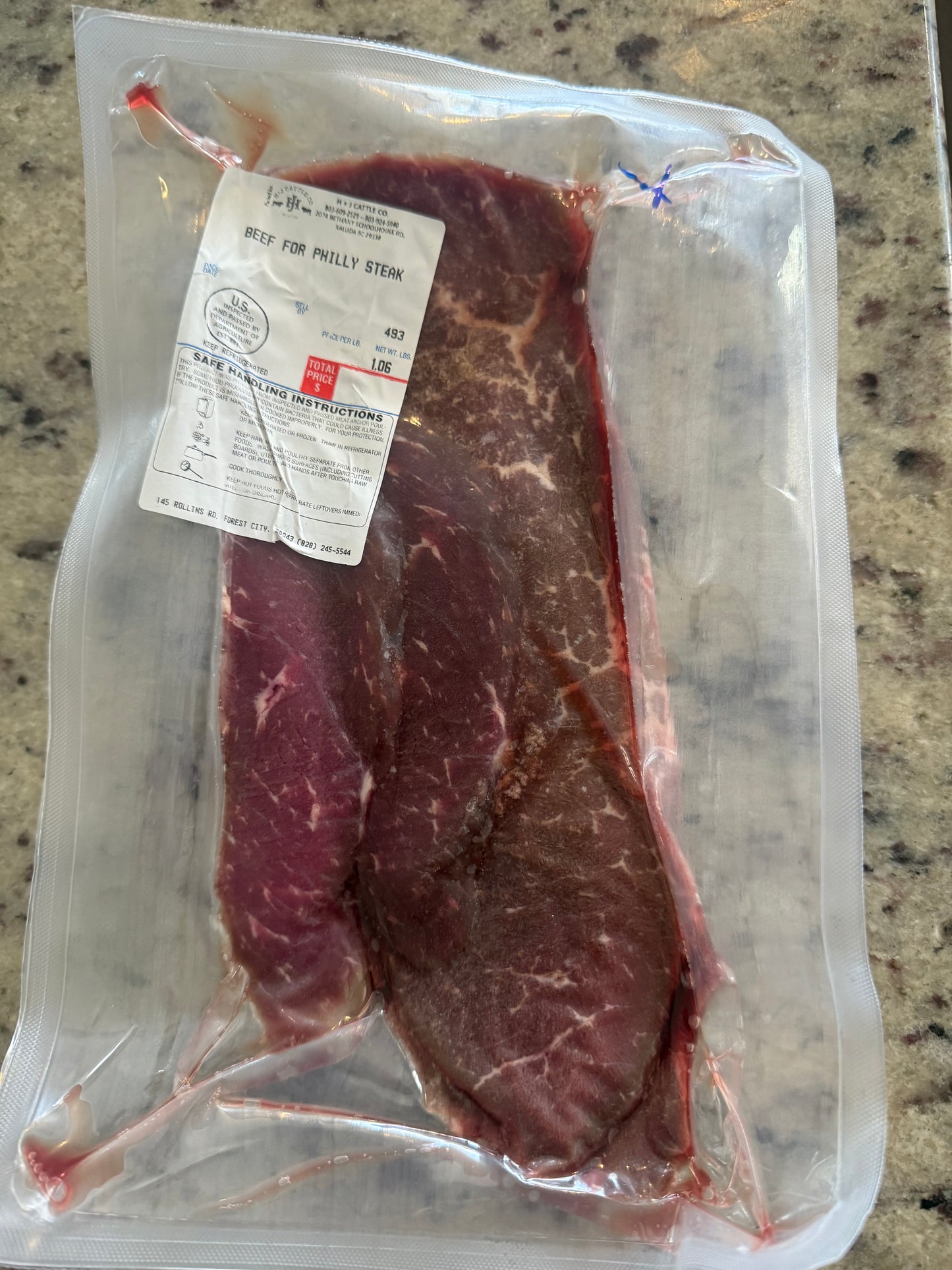 50/50 American Wagyu Philly Steak Meat