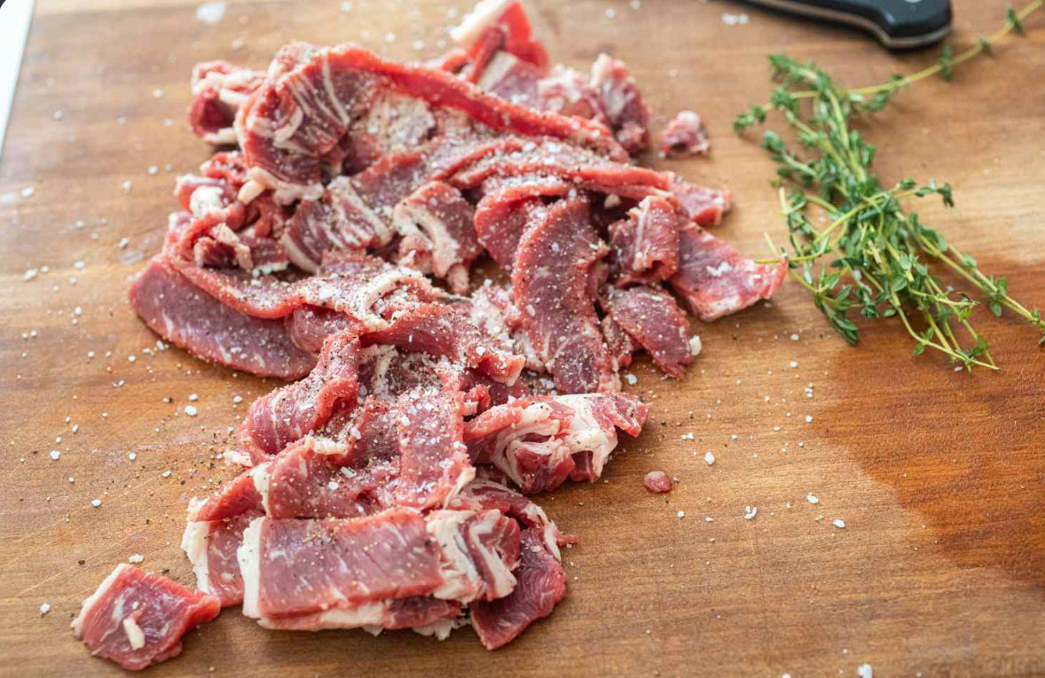 50/50 American Wagyu Philly Steak Meat