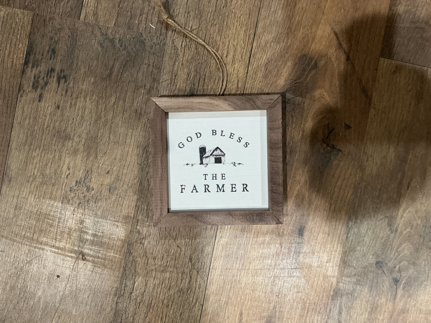 God bless the farmer box sign