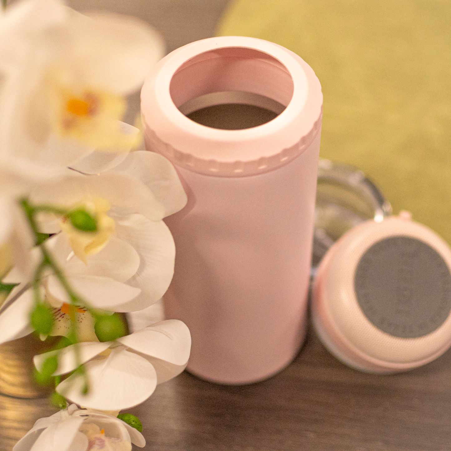 POWDER COATED 4 IN 1 CAN COOLER SPEAKER TUMBLER