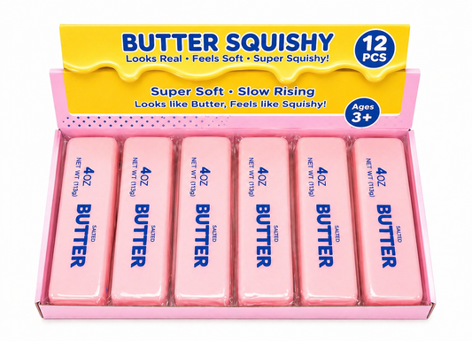 Butter Squishy Toy – Pink Edition (5.5”)