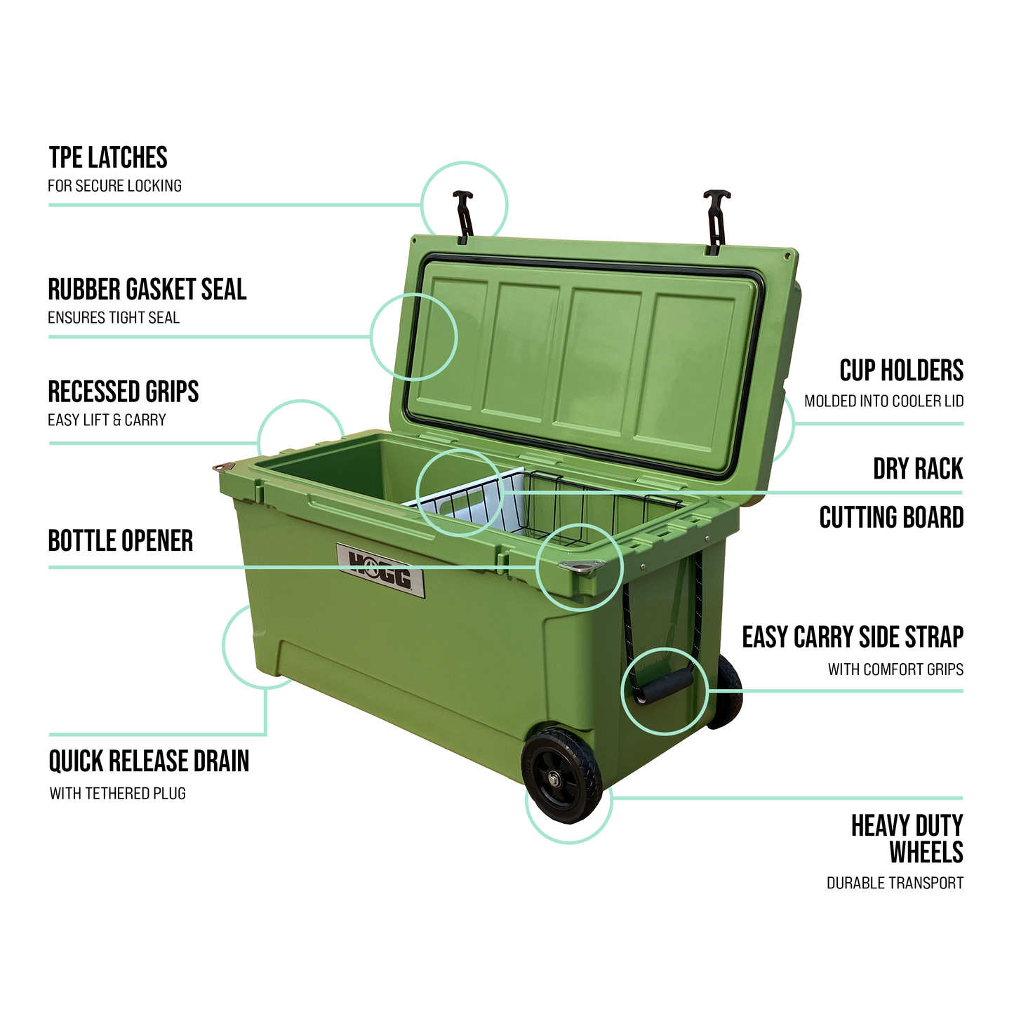 110QT HOGG COOLERS