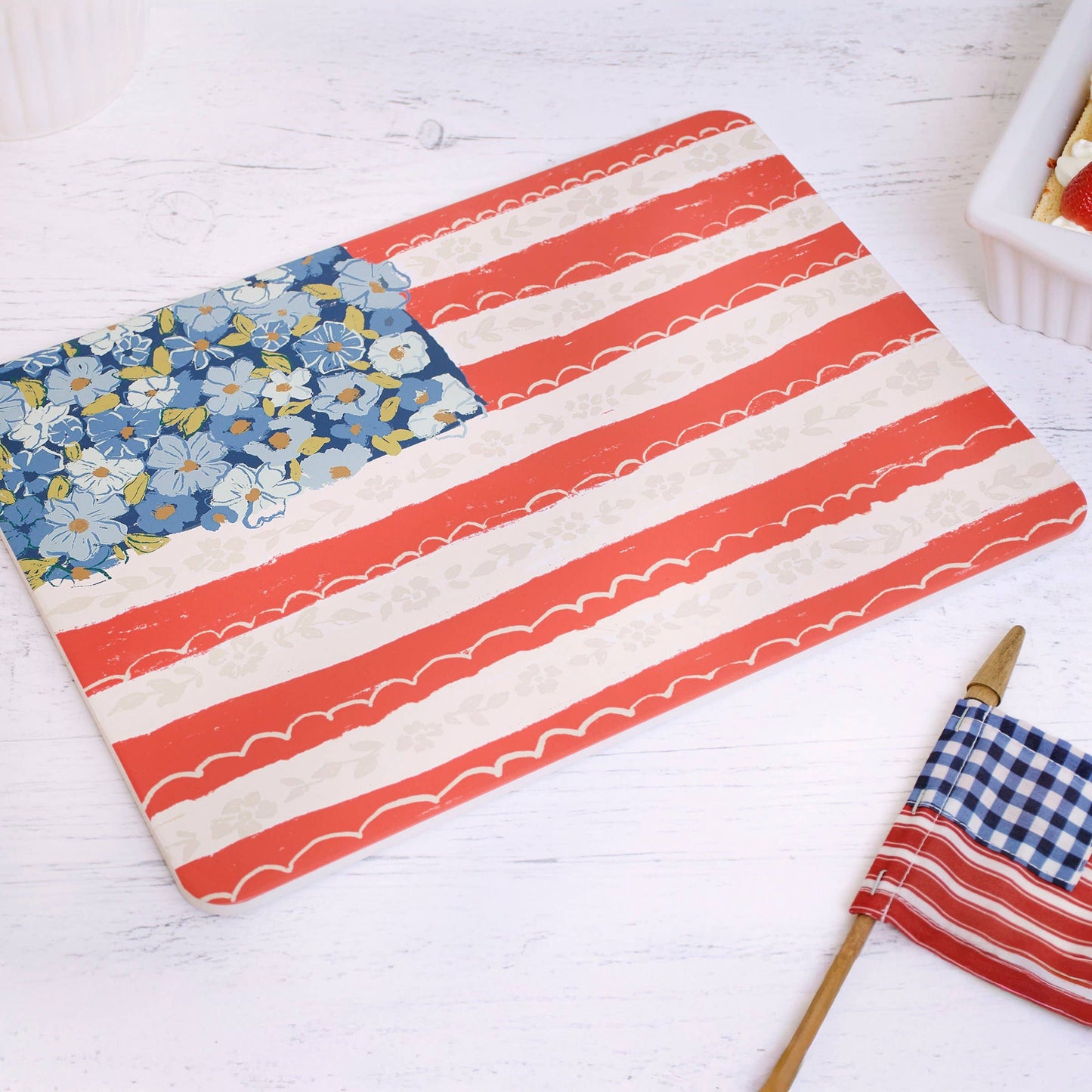 Floral Flag Trivet