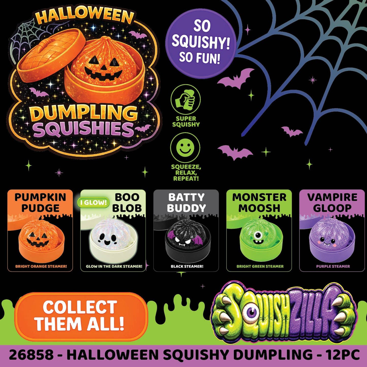 Fun Doh Spooky Mystery Dumpling Squishy Toy - Halloween