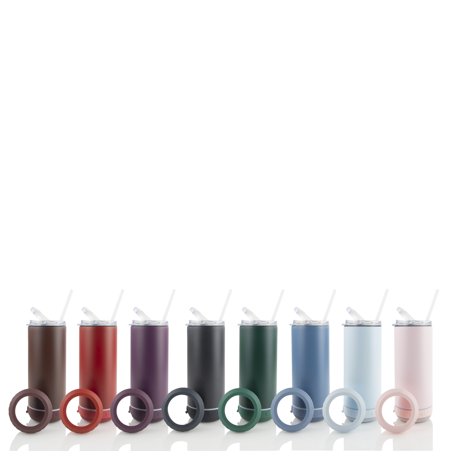 POWDER COATED 4 IN 1 CAN COOLER SPEAKER TUMBLER
