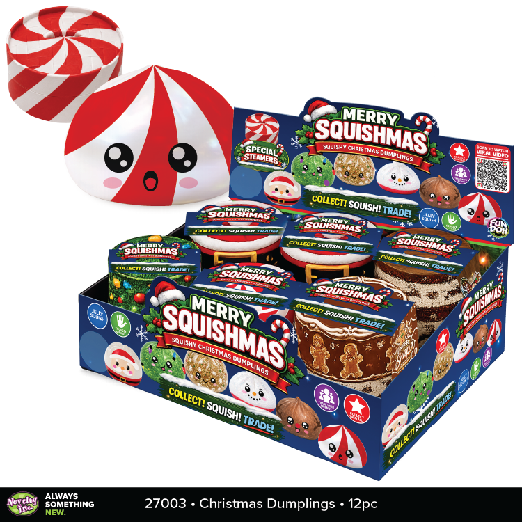 Fun Doh Christmas Squishy Dumpling Toy