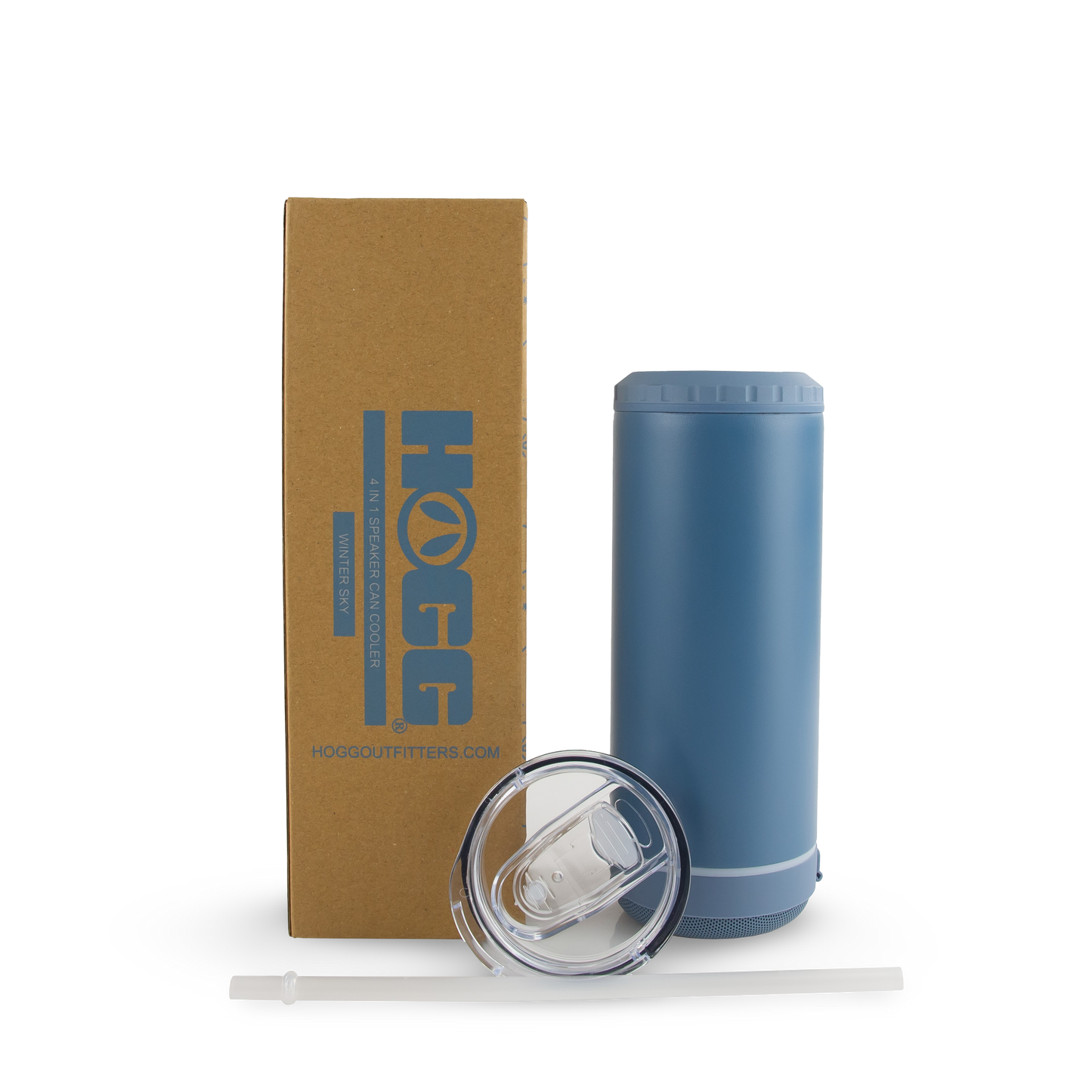 POWDER COATED 4 IN 1 CAN COOLER SPEAKER TUMBLER