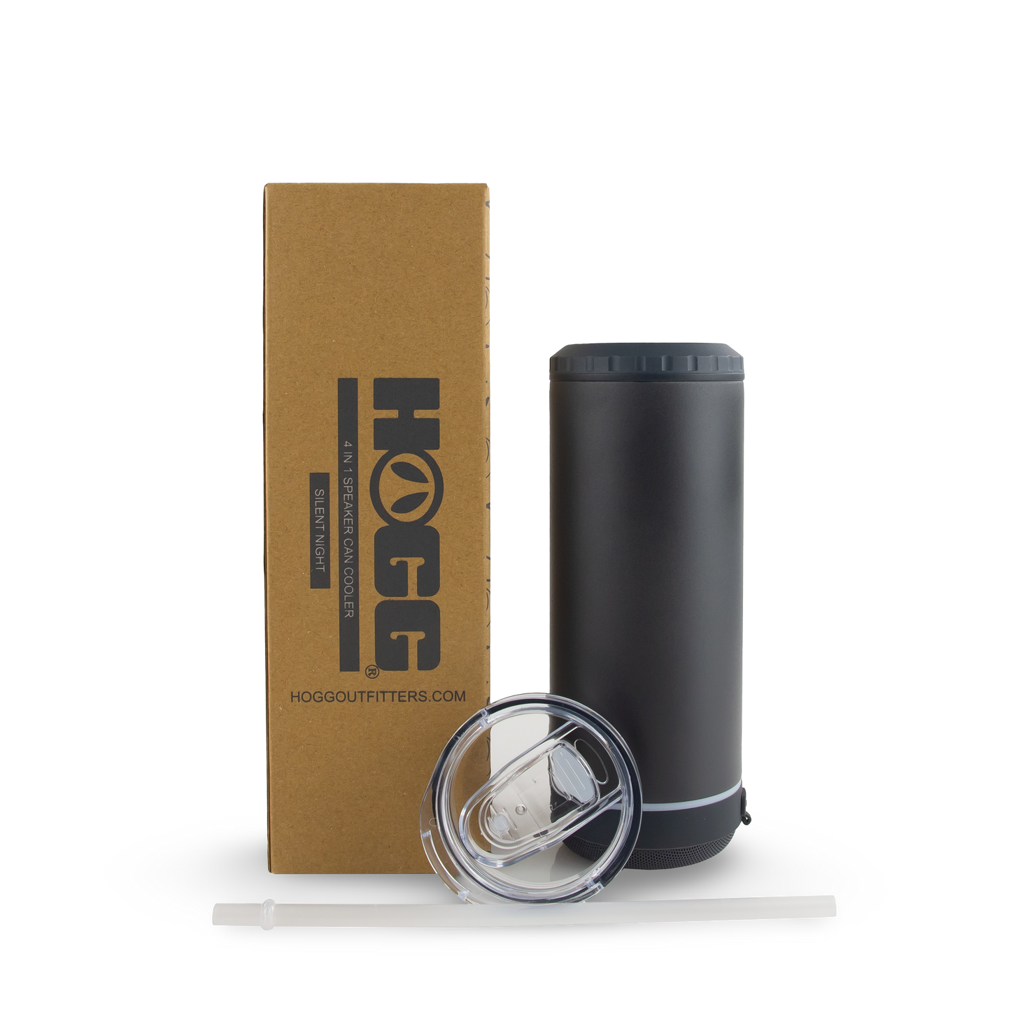 POWDER COATED 4 IN 1 CAN COOLER SPEAKER TUMBLER