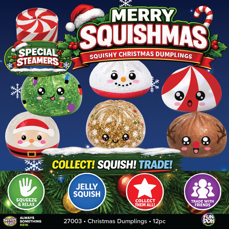 Fun Doh Christmas Squishy Dumpling Toy