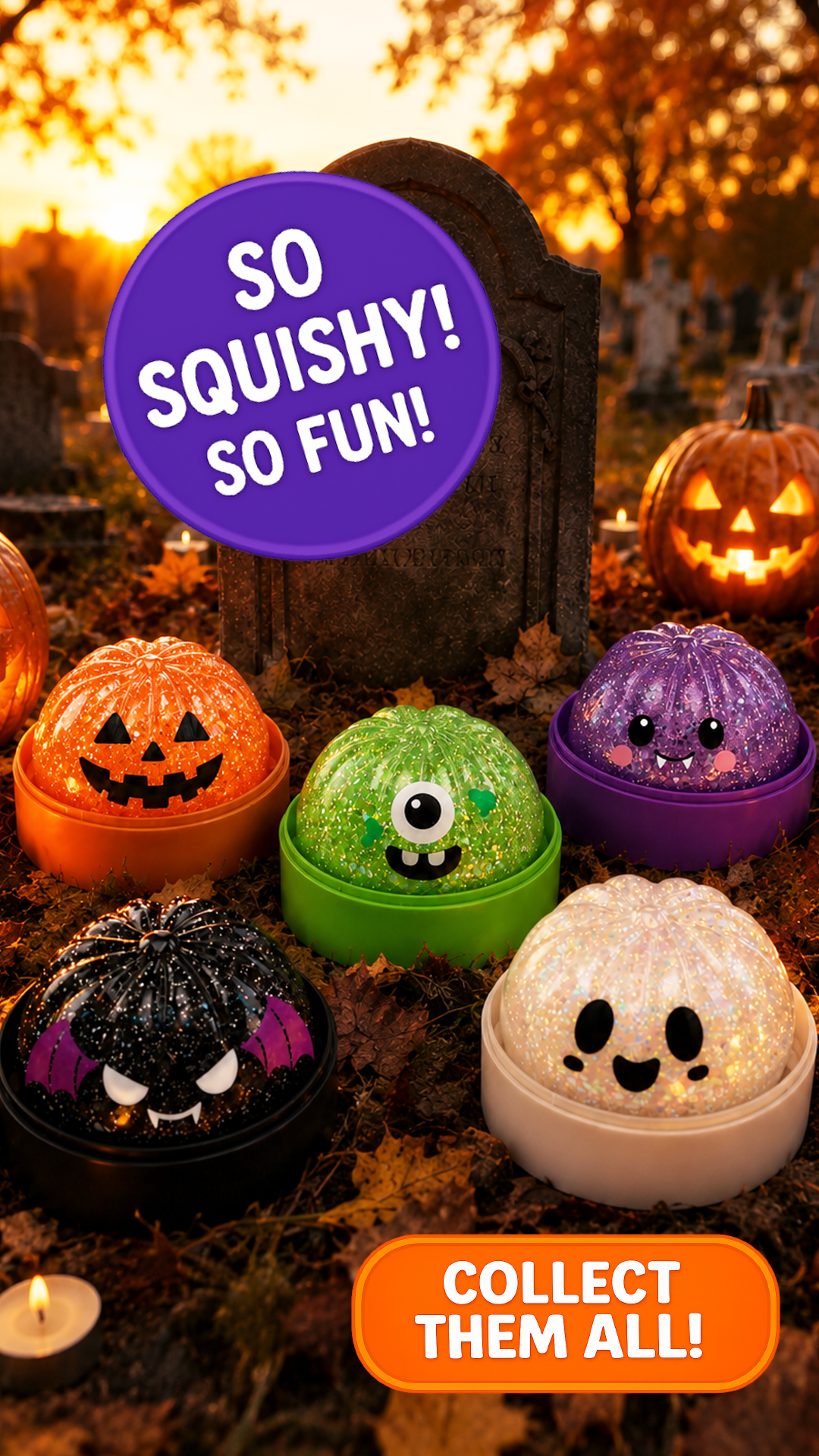Fun Doh Spooky Mystery Dumpling Squishy Toy - Halloween