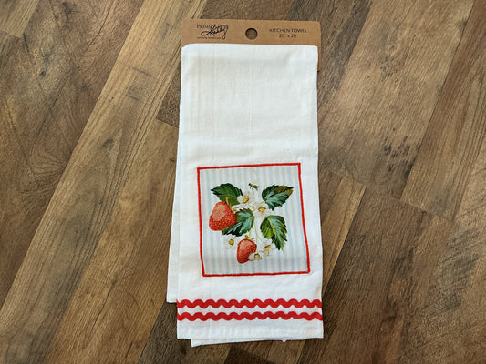Strawberry Vine Kitchen Towel