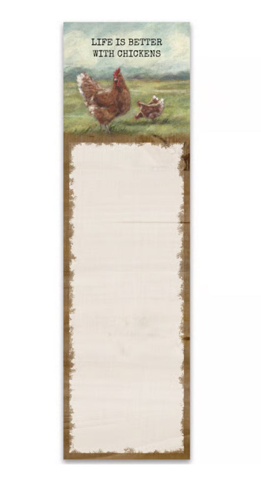 Life is better with Chickens List pad