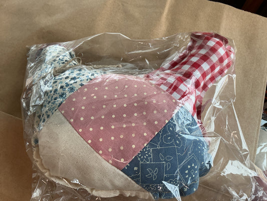 Patchwork Chicken Pillow