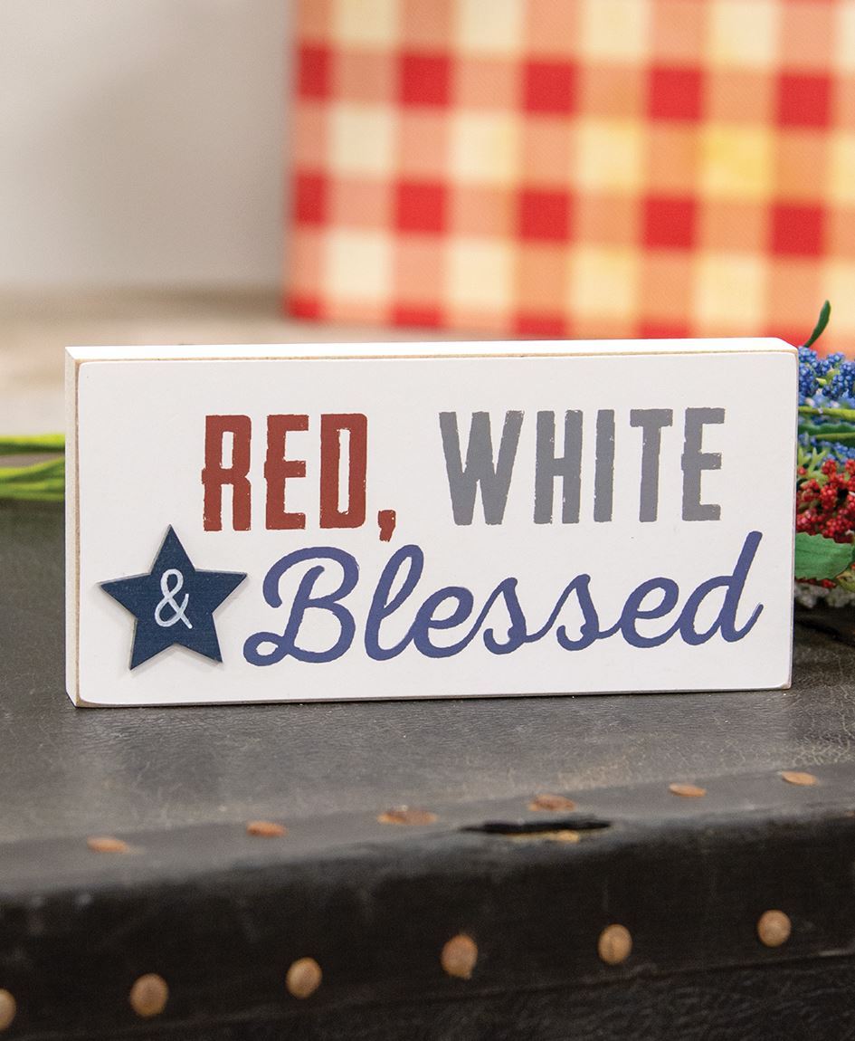 Red, White, and Blessed Block