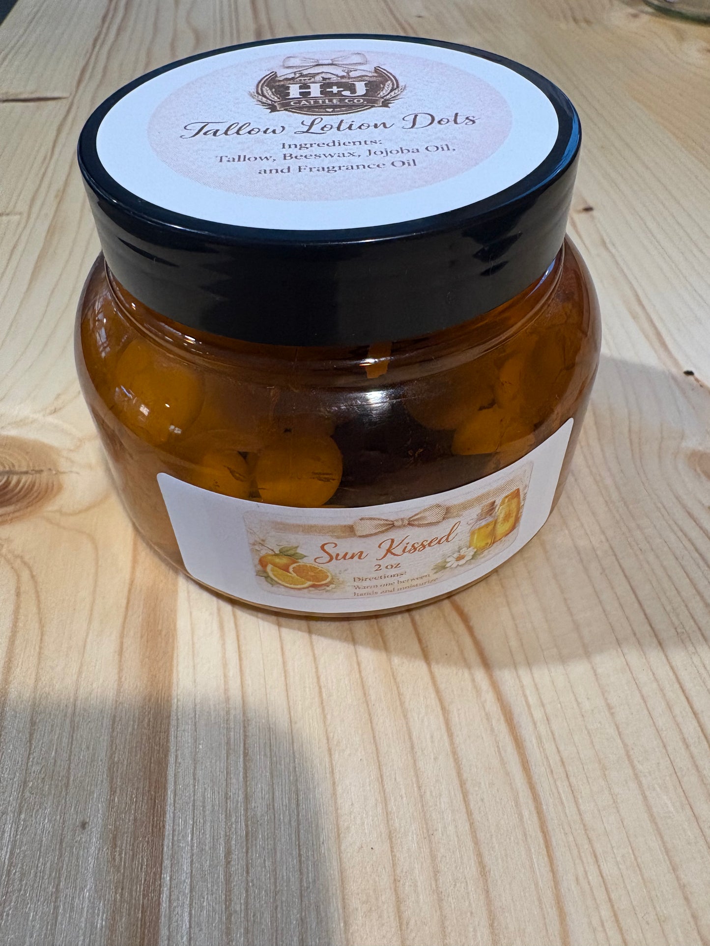 Tallow Lotion Dots 2oz Sun Kissed
