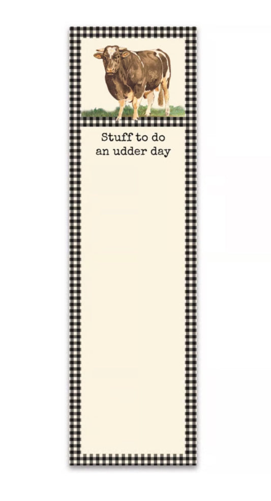 Udder Day List Pad