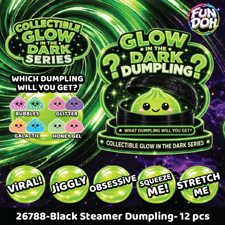 Fun Doh Glow In Dark Mystery Dumpling Squishy