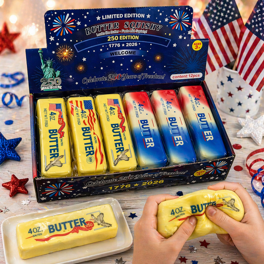 Ultra Squishy Butter – USA 250 Edition 🇺🇸 (Limited Edition) 12 PC PER DISPLAY MSUSBUSA