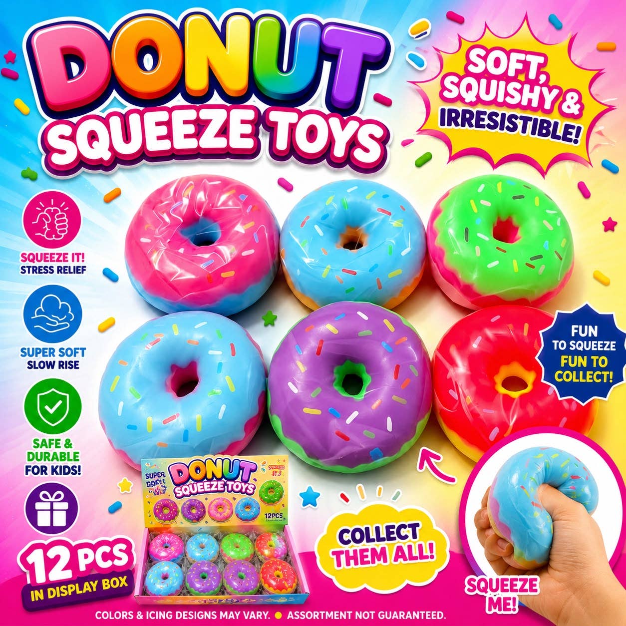 Squeeze Donuts #2 – Super Soft Slow-Rise Donut Squishies