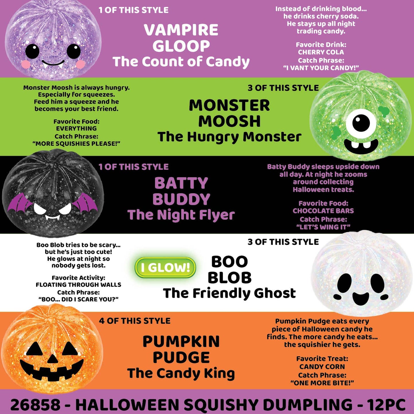 Fun Doh Spooky Mystery Dumpling Squishy Toy - Halloween
