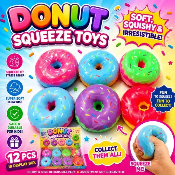Squeeze Donuts #2 – Super Soft Slow-Rise Donut Squishies