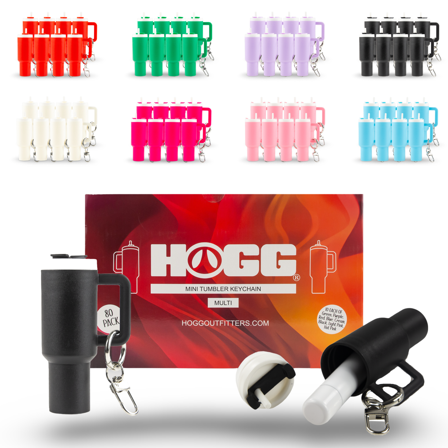 MINI TUMBLER CHAPSTICK HOLDER + KEYCHAIN