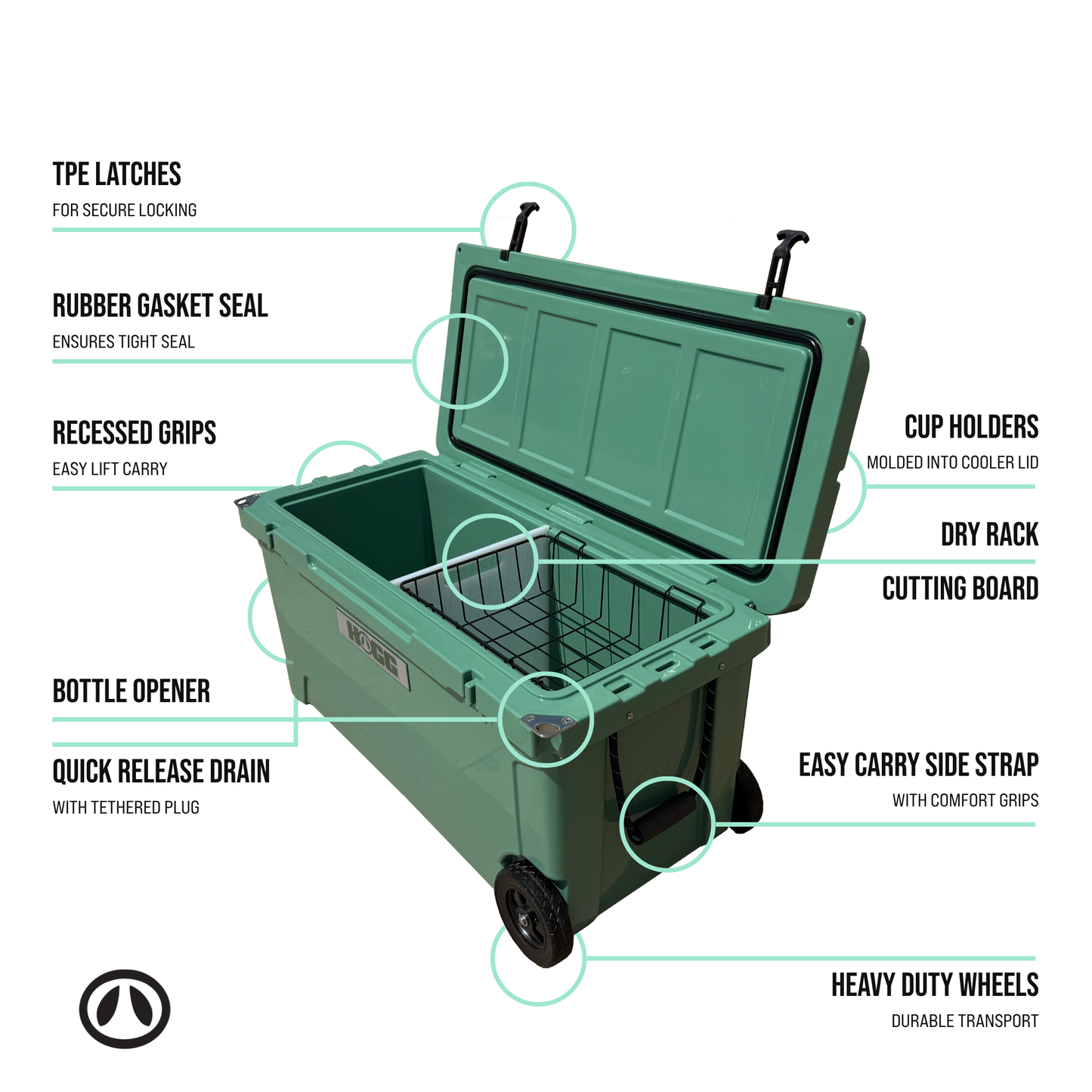 110QT HOGG COOLERS