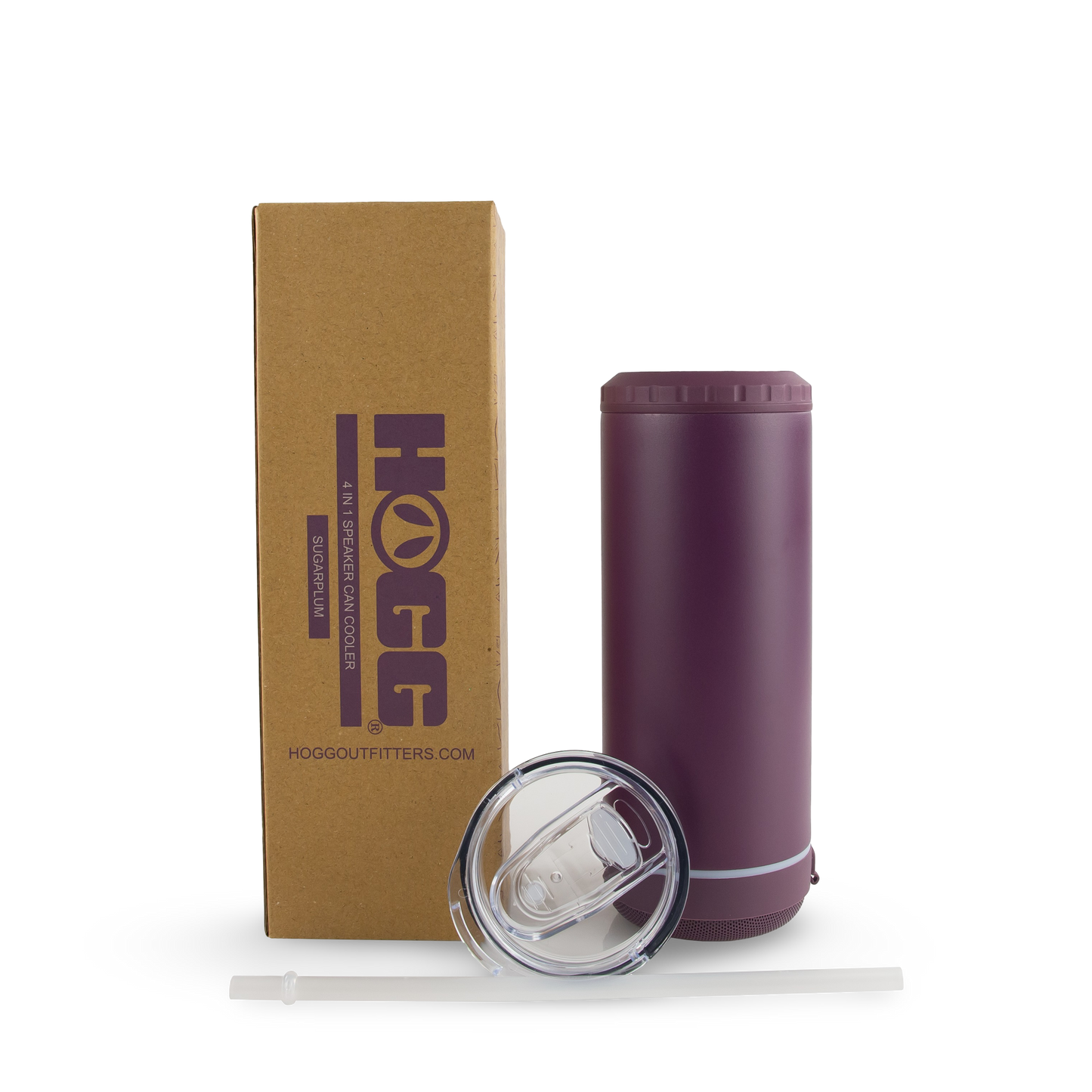 POWDER COATED 4 IN 1 CAN COOLER SPEAKER TUMBLER