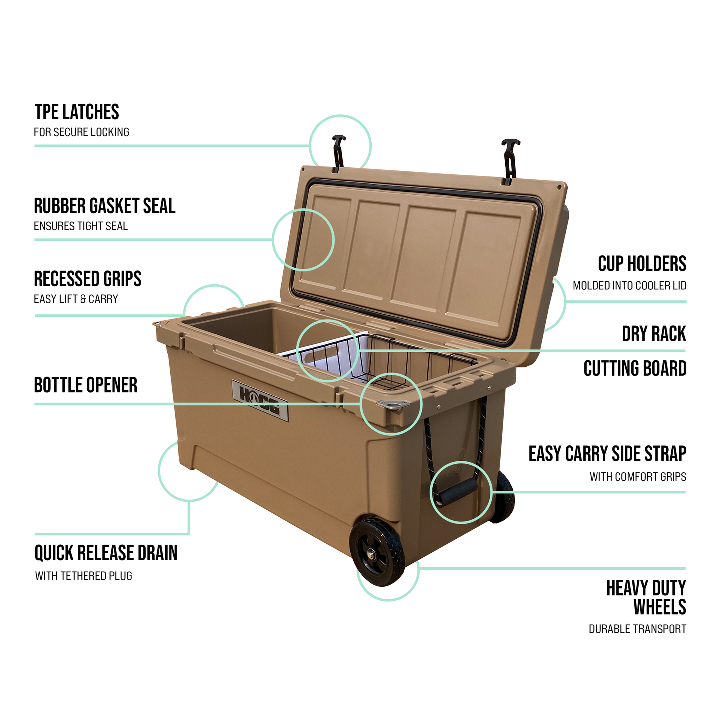110QT HOGG COOLERS
